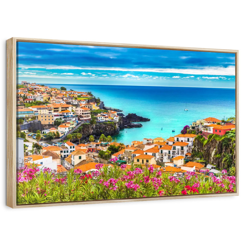 Scenic Madeira Europe, Cadre flottant en bois naturel, 46 po x 31 po