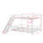  Metal Bunk Bed With Slide And Guardrails-854114646-854114640