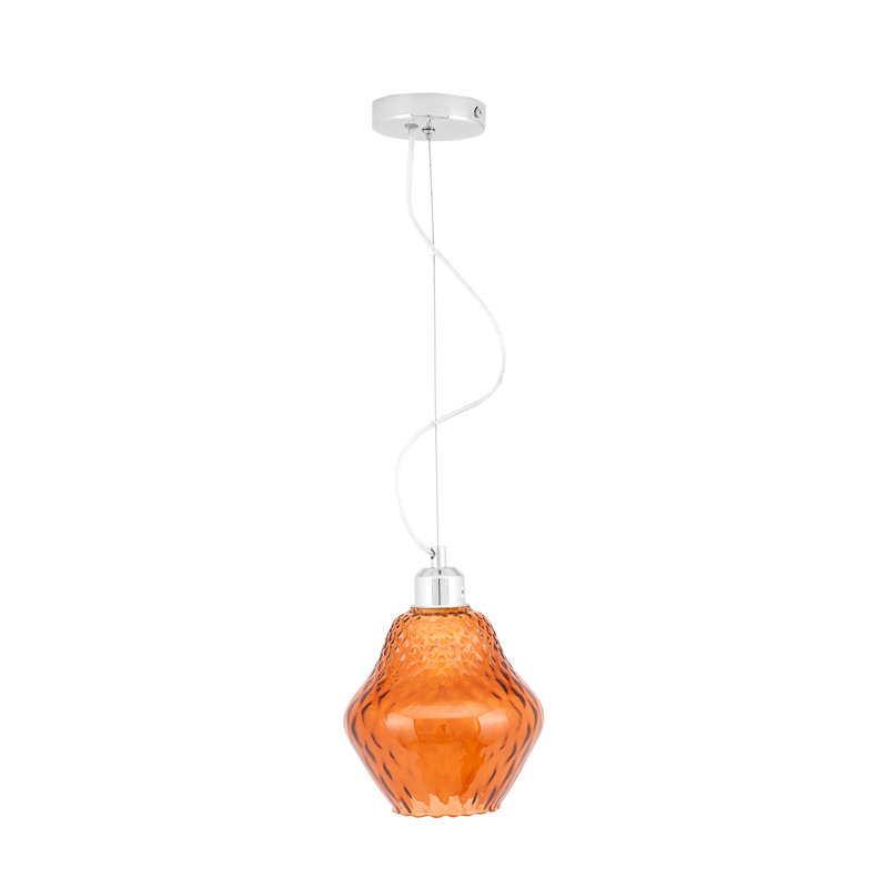 Grayvik 1 - Light Single Pendant, Orange, Orange
