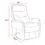 Fauteuil inclinable manuel pivotant en cuir véritable l 30 po Akeelah (ensemble de 2)-98175036