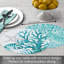 Cublington Coral Life 4 Piece Reversible Placemat Set