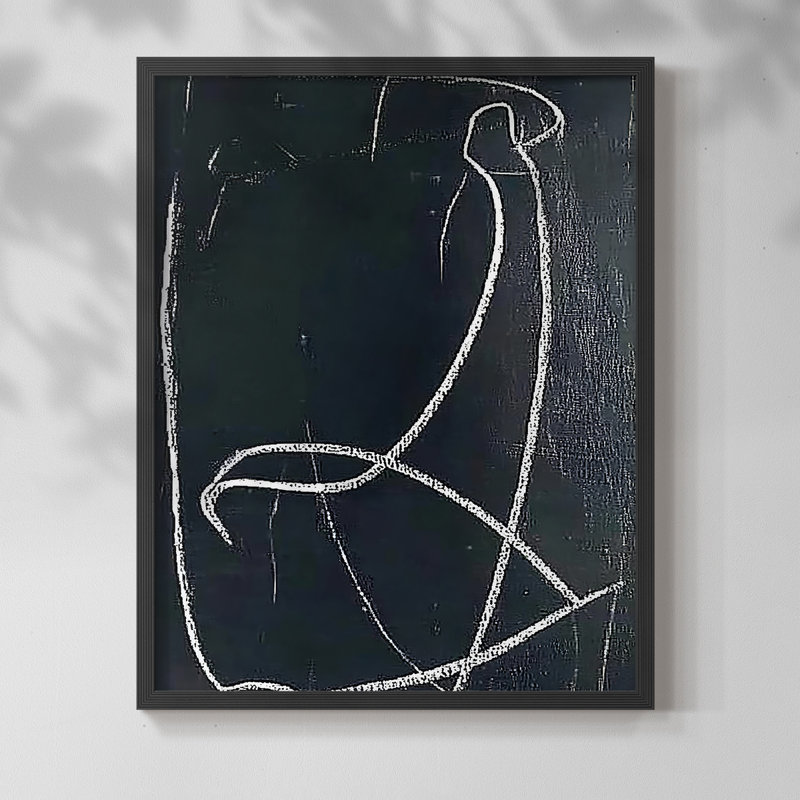 "ABSTRACT Series DCV" par J Paul, Noir, noir, noir, noir, H 11 po x l 9 po
