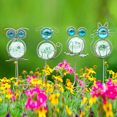 Weather Resistant Metal Animals Garden Stake