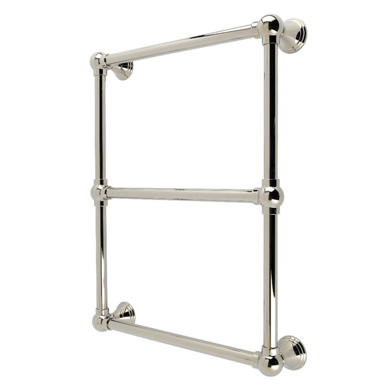 Kingston Brass Maximilien 18-Inch X 24-Inch Brass Wall Mount 3-Tier Towel Rack, Polished Nickel