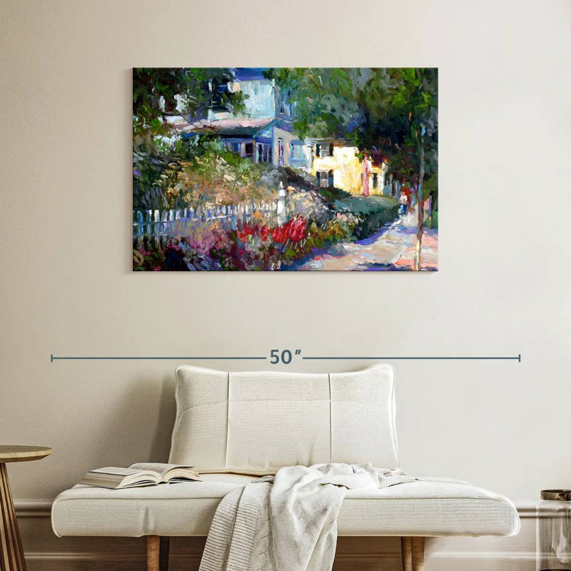 Sireci Yellow Suburbs, 26" H x 39" W