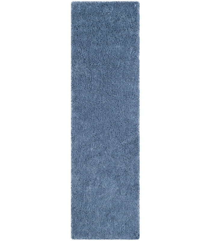 Assar Handmade Tufted Light Blue Area Rug, Runner 2'3" x 8'