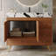 Meuble-lavabo autoportant de 91 cm (36 po) avec comptoir en pierre frittée, lavabo en céramique, 5 tiroirs et armoire à double porte-1736534451