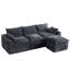 Ensemble de canapé modulaire: Très grand canapé sans cadre en forme de U avec repose-pieds, aucun assemblage requis-230319765-35002625