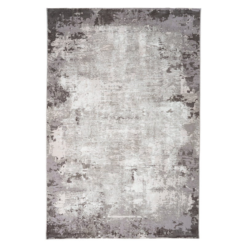Opal Abstract Area Rug, Rectangle 120 x 170cm, Taupe
