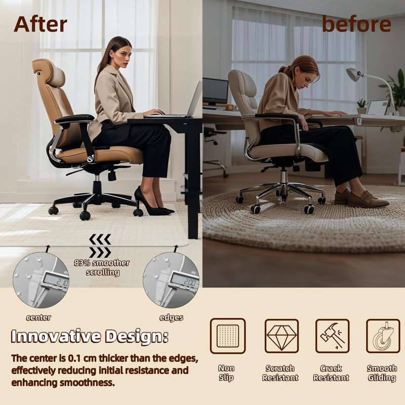 Sous-tapis 48 po x 65 po antidérapant
