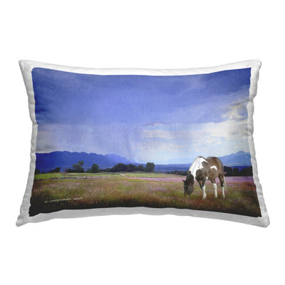 Stupell Industries Polyester Throw Pillow In Blue