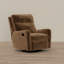 Fauteuil inclinable pivotant brun foncé-725063941