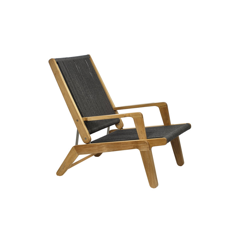 Skagen Teak Outdoor Lounge Chair, No Cushion