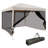 Zermeno 10' x 10' Pop Up Canopy Tent with Netting, Instant Screen House, Tents for Parties