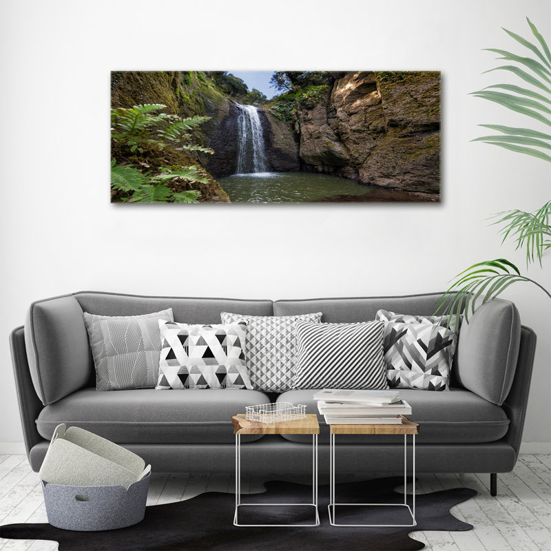 Waterfall In Sardinia - Wrapped Canvas Print, Canvas, 50cm H x 125cm W