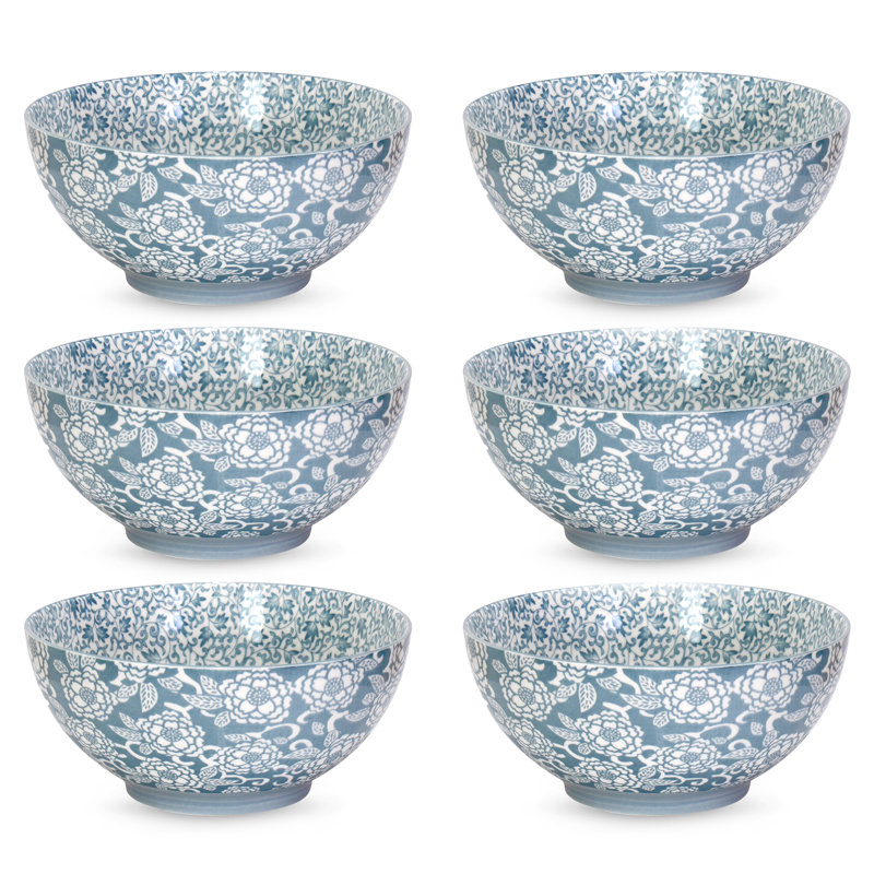 Denim Daisy Dining Bowl 6"