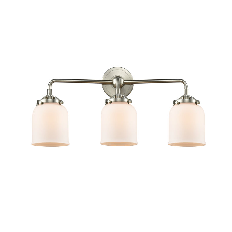 Éclairage pour salle de bain 2 lumières Bonomo, Laiton antique noir, Boîtier blanc mat, Incandescente