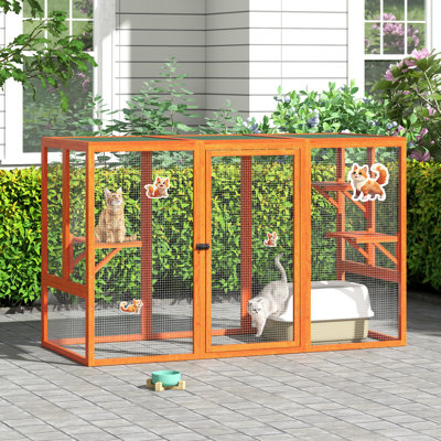 Chamika Outdoor Cat Cage Enclosure, Playpen