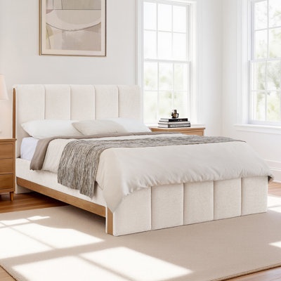 Lit plateforme tapissier Woodcroft