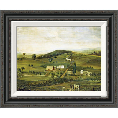 " An American Farm: Fall View From The East " by American School