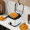 2.64Qt Stainless Steel Deep Fryer, 1000W Electric Fryer with Cool-Touch Exterior & Removable Basket