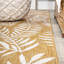 Tapis intérieur / extérieur jaune / crème Crossreagh Nevis-70302843