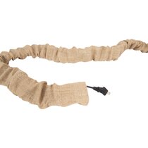 Taupe 9 Ft X 2 Inlamp Cord Cover, Fabric Cord Cover, Cord Sleeve