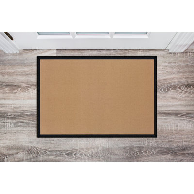 Nannette Cork and Black Machine Tufted Rug
