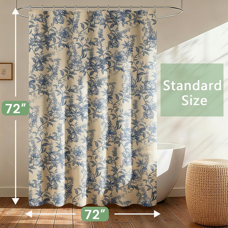 Rideau de douche Farmhouse Blue Floral