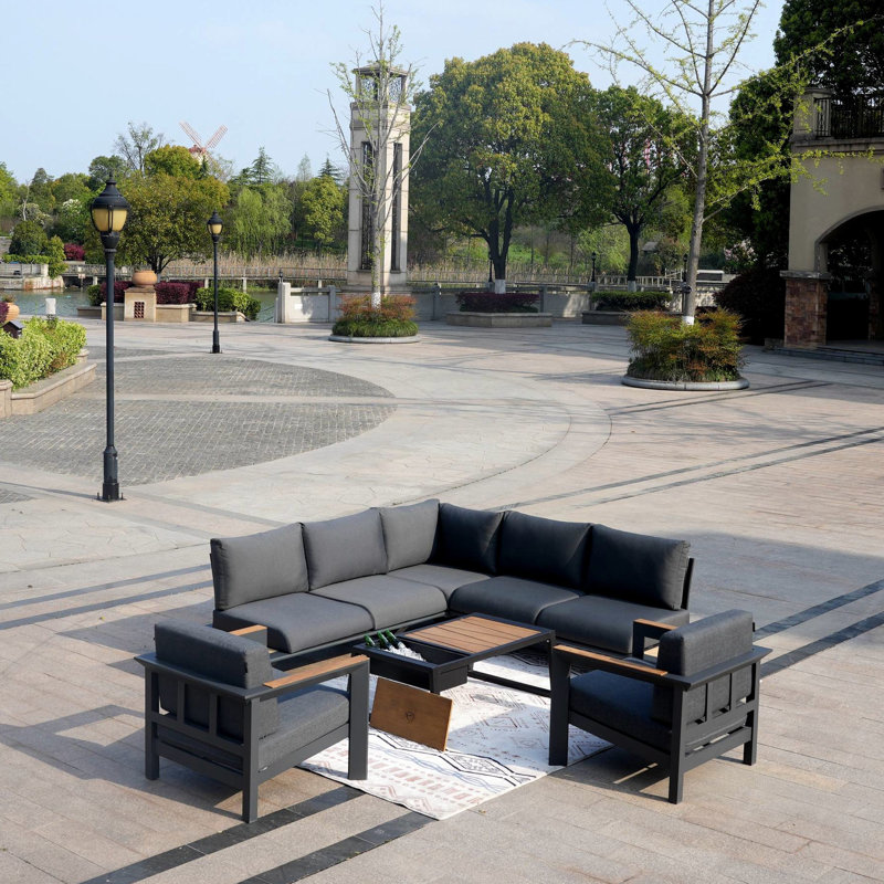 Ensemble de conversation modulaire avec coussins