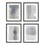 Gray On Gray Set Of 4 By Jacques Pilon - Framed Wall Art-891572199-891572202