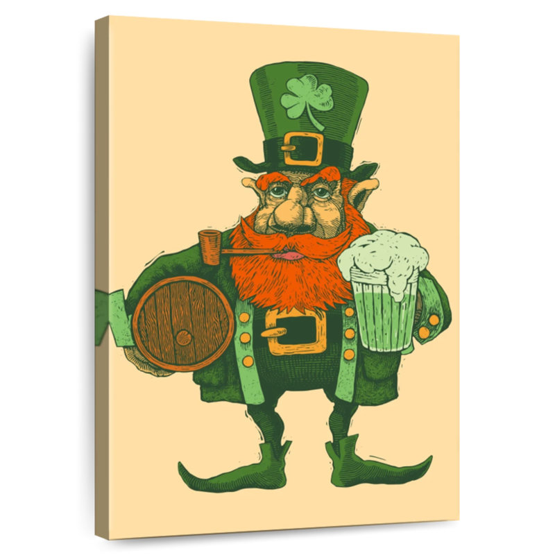 Lelend Vintage Leprechaun, 12" H x 8" W