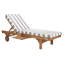 Chaise longue simple inclinable en eucalyptus avec coussins 78,70 po Jivera-344942716-509447736