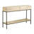 Ansley White Washed and Matte Black 2-Drawer Console Table