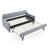 Upholstery Daybed With  Erectable Trundle And USB Charging Design-874724752