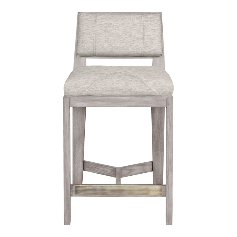 Thom Filicia 32.5'' Stool, Dove Gray, Impala Linen