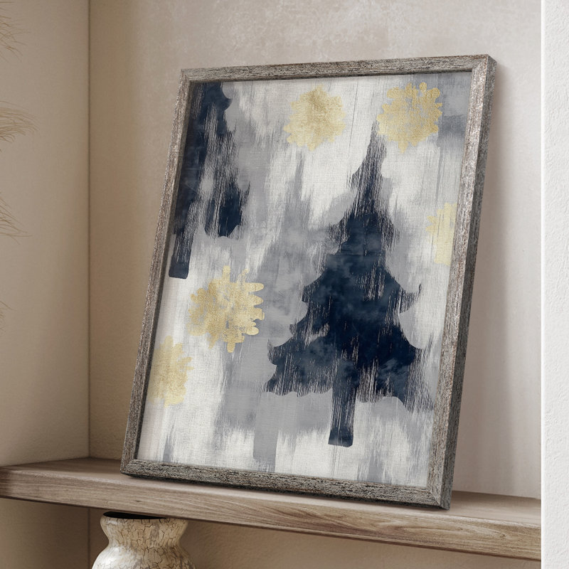«Christmas Holiday Art CCL XXXI», reproduction encadrée - bois massif, H 15 po x l 12 po