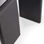 Ensemble de 2 consoles en bois noir et miroir mural en rotin Brandy 2 pièces Adelin