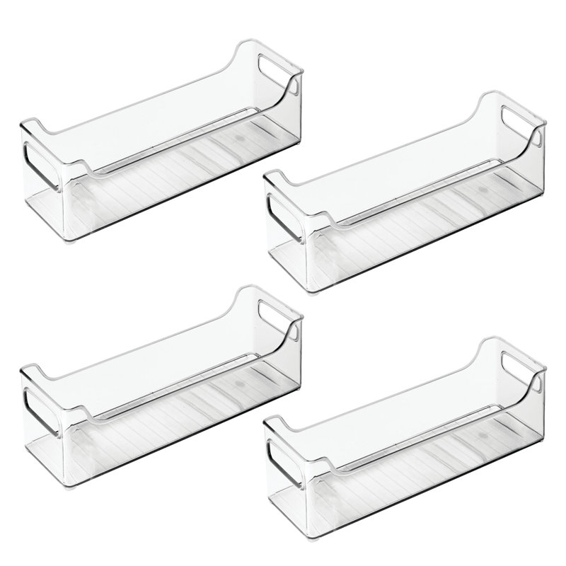 Bac de rangement empilable en plastique iDesign - Bac de rangement avec poignées pour l'organisation de la cuisine - Idéal pour les armoires ou les réfrigérateurs