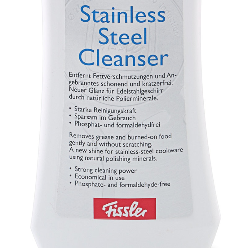 Fissler Stainless Steel Cleaner - Phosphate-free, Biodegradable Cleanser For Scratch-free Cleaning & Polishing