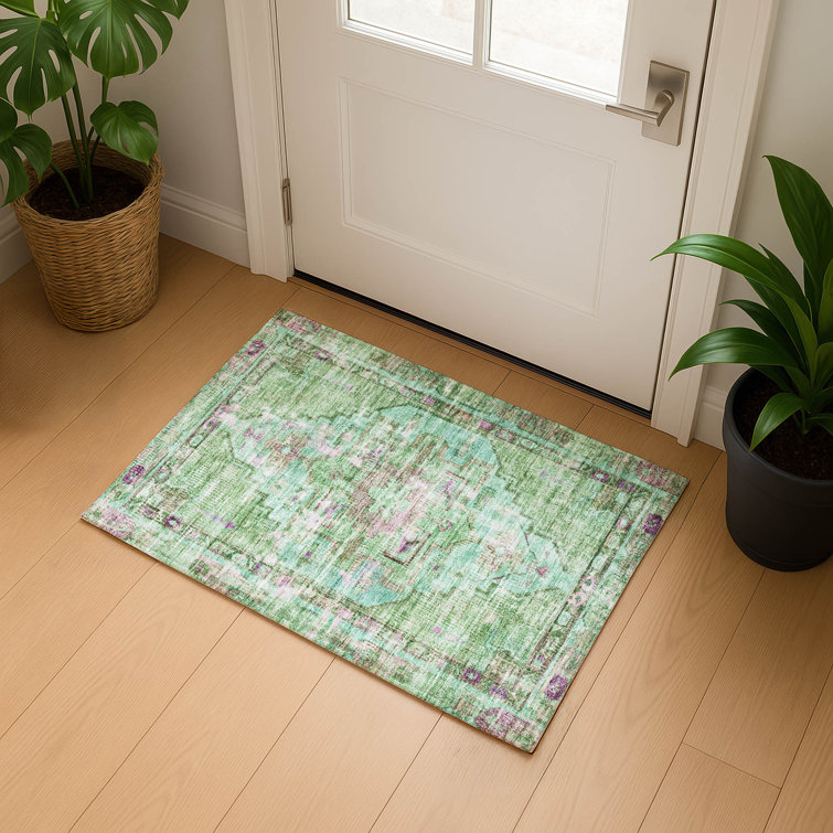Premium Machine Washable Lubbers AMF1730 Global Rug