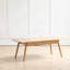 Table centrale en bois massif avec tablette de rangement, facile à assembler, parfaite pour le bureau à domicile et le bureau, 120 x 56 x 45 cm