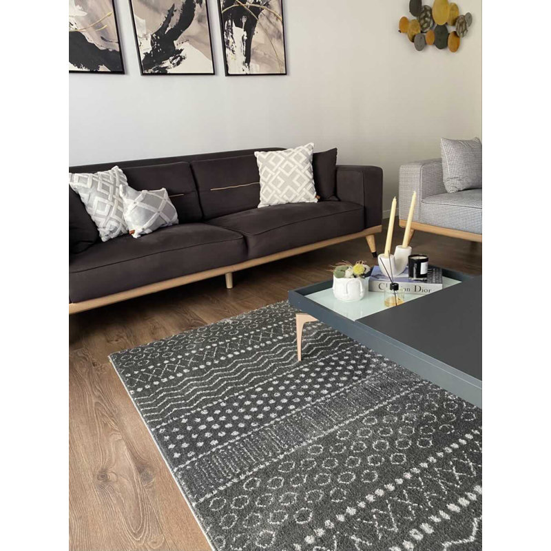 Tapis en coton Vinko, Rectangle 2 pi 7 po x 4 pi