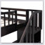 Stairway Full-Over-Full Bunk Bed With Drawer, Storage And Guard Rail For Bedroom-477034663