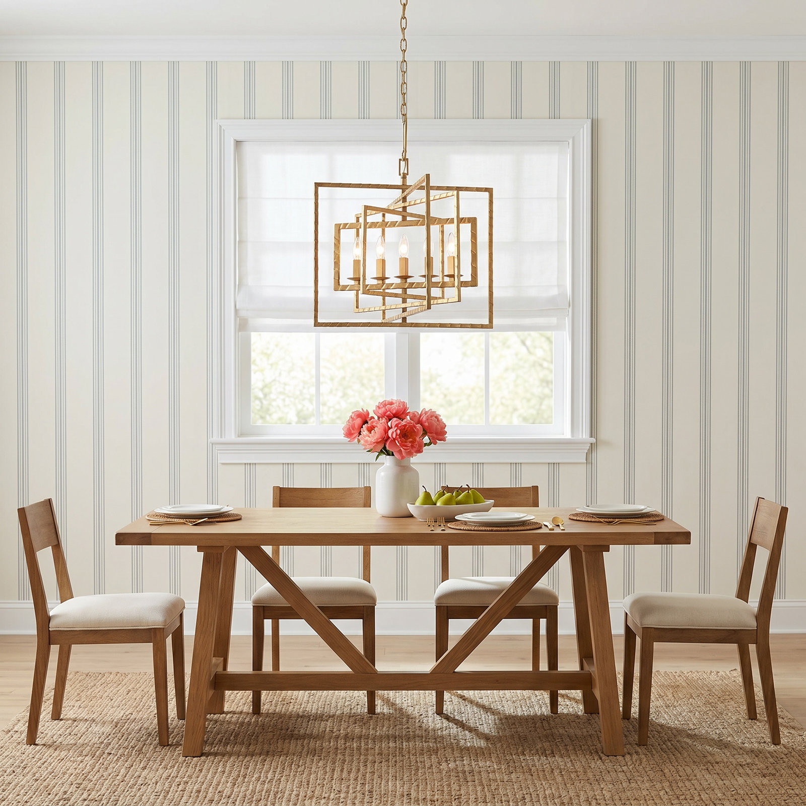 Wrought Iron 5-Light Chandelier