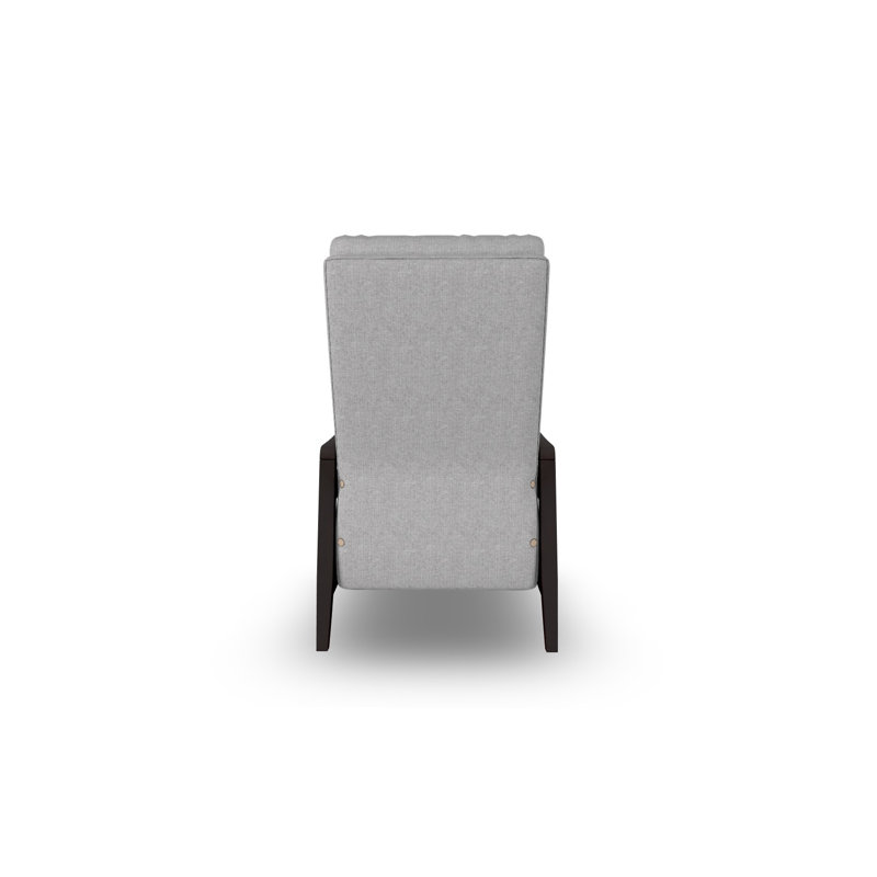 Modern High Leg Recliner, Espresso, Pine