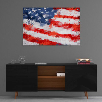 «American Flag», art mural en verre acrylique