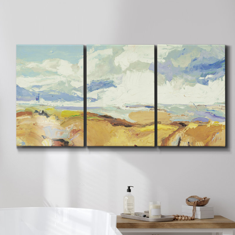 Waterlilies - Multi Piece Framed Canvas, 48" H x 96" W x 2" D