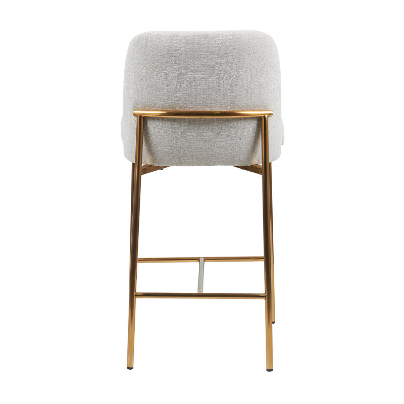Jack Sheringham Metal Frame Bar & Counter Stools, Beige/Gold