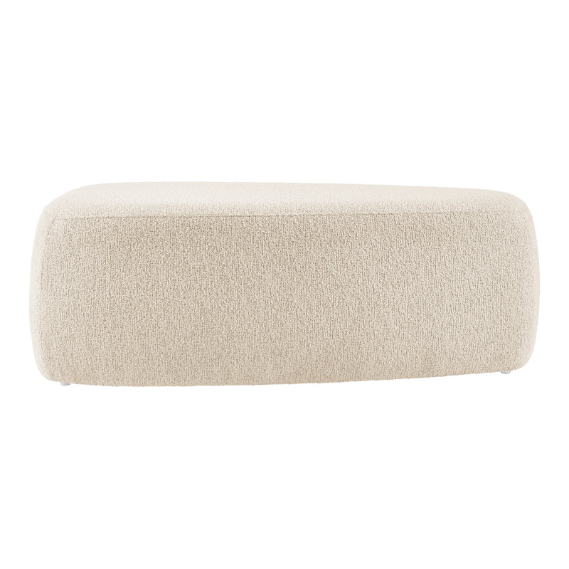 Hexham Carlese Fabric Big Ottoman, Palladian, Beige